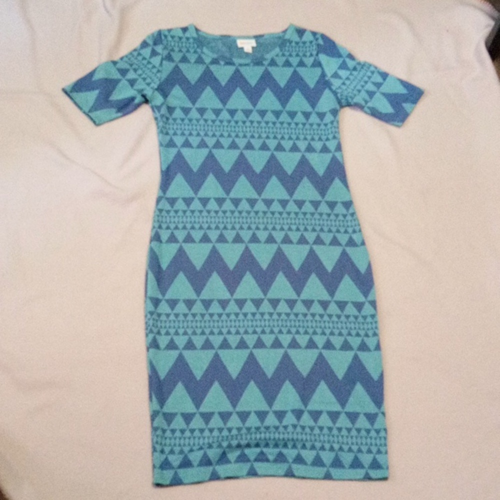 NWOT WOMEN'S LULAROE SZ S BLUE DRESS